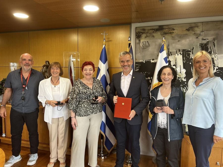 Επίσκεψη στο γραφείο Δημάρχου κ. Κ. Ζέρβα, 25 Αυγούστου 2022