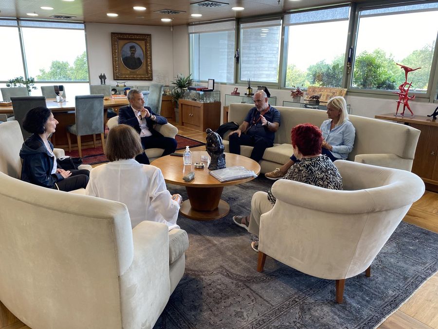 Επίσκεψη στο γραφείο Δημάρχου κ. Κ. Ζέρβα, 25 Αυγούστου 2022